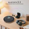 HOTT CD903TF Portable CD Player with Bluetooth and FM Transmitter with Touch Buttons Backlight,Rechargeable with AUX Cable,CD Player Shockproof for Car view 3