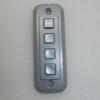 1K040003 - Keypad, 1000 Series, 1 x 4, Matrix, Chromed Zinc, 50 mA, 24 V view 3