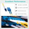 2m OS2 LC to SC Fiber Patch Cable, Single Mode Fiber Optic Cable, SMF Duplex LC-SC UPC, 9/125um, LSZH, Yellow, for 1G/10G SMF SFP Transceiver, Networks view 4