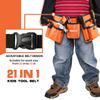 INCLY 18PCS Kids Tool Set with Reinforced Belt, Adjustable Waist 20"-32", Boys Real Hand Tools Kit Children Construction Learning Tools Hammer Screwdriver for Home DIY Building & Woodworking view 2