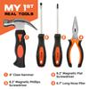 INCLY 18PCS Kids Tool Set with Reinforced Belt, Adjustable Waist 20"-32", Boys Real Hand Tools Kit Children Construction Learning Tools Hammer Screwdriver for Home DIY Building & Woodworking view 4