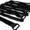 BlueDot Trading Self Adhesive Hook and Loop Self-Gripping Cable Straps, 20in by 1in, Reusable Ties for Organizing Wires, Cords, Cables, Black, by BlueDot Trading (100-Pack) view 3