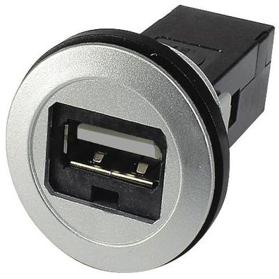 09454521901 - USB Adapter, USB Type A Receptacle, USB Type A Receptacle, USB 2.0, IP20, (Pack of 2)
