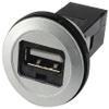 09454521901 - USB Adapter, USB Type A Receptacle, USB Type A Receptacle, USB 2.0, IP20, (Pack of 2) view 1