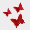 24Pcs 3D Butterfly Removable Mural Stickers Wall Stickers Decal for Kids Girls Baby Women Bedroom Bathroom Living Room Decor(red) view 4