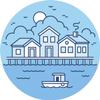 18 Pcs Cute Little Waterfront Town Cartoon Icon 2" Stickers Decals Laptop Notebook Phone Waterproof Vinyl Trendy view 2