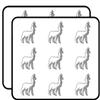 18 Pcs Pretty White Alpaca Llama Cartoon 2" Stickers Decals Laptop Notebook Phone Waterproof Vinyl Trendy view 1