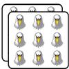18 Pcs Intense Simple American Bald Eagle Cartoon 2" Stickers Decals Laptop Notebook Phone Waterproof Vinyl Trendy view 1