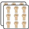 18 Pcs Power Fist Up Pump Cartoon 2" Stickers Decals Laptop Notebook Phone Waterproof Vinyl Trendy view 1