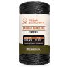 Texas Bushcraft Tarred Bank Line Twine - #36 Black Nylon String for Fishing, Camping and Outdoor Survival Strong, Weather Resistant Bankline Cordage for Trotline (1/4 lb, Twisted) view 1