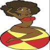 18 Pcs Cute Retro Afro Beach Babe on Ball Cartoon - Brown Afro 2" Stickers Decals Laptop Notebook Phone Waterproof Vinyl Trendy view 2