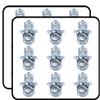 18 Pcs Beautiful Light Blue Hamsa Hand of Fatima 2" Stickers Decals Laptop Notebook Phone Waterproof Vinyl Trendy view 1