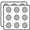 18 Pcs Detailed Mandala Design Black White 2" Stickers Decals Laptop Notebook Phone Waterproof Vinyl Trendy view 1