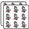 18 Pcs Shy Japanese Geisha Woman with Fan 2" Stickers Decals Laptop Notebook Phone Waterproof Vinyl Trendy view 1