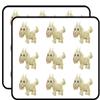 18 Pcs Pretty Beige Baby Goat Ram Cartoon 2" Stickers Decals Laptop Notebook Phone Waterproof Vinyl Trendy view 1