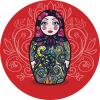 18 Pcs Beautiful Matryoshka Russian Nesting Doll Red Icon Cartoon 2" Stickers Decals Laptop Notebook Phone Waterproof Vinyl Trendy view 2