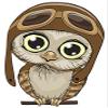 18 Pcs Cute Owl with Wide Eyes and Aviator Hat 2" Stickers Decals Laptop Notebook Phone Waterproof Vinyl Trendy view 2
