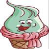 18 Pcs Adorable Happy Green Mint Soft Serve Cone Cartoon 2" Stickers Decals Laptop Notebook Phone Waterproof Vinyl Trendy view 2