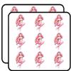 18 Pcs Pretty Sexy Pen Art Watercolor Mermaid Cartoon - Pink 2" Stickers Decals Laptop Notebook Phone Waterproof Vinyl Trendy view 1