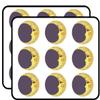 18 Pcs Detailed Floral Crescent Moon Yellow Grey Black Brown 2" Stickers Decals Laptop Notebook Phone Waterproof Vinyl Trendy view 1