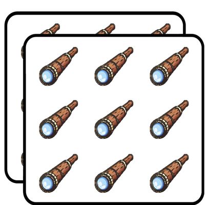18 Pcs Cool Vintage Pixelated Retro Videogame Pirate Telescope Cartoon 2" Stickers Decals Laptop Notebook Phone Waterproof Vinyl Trendy