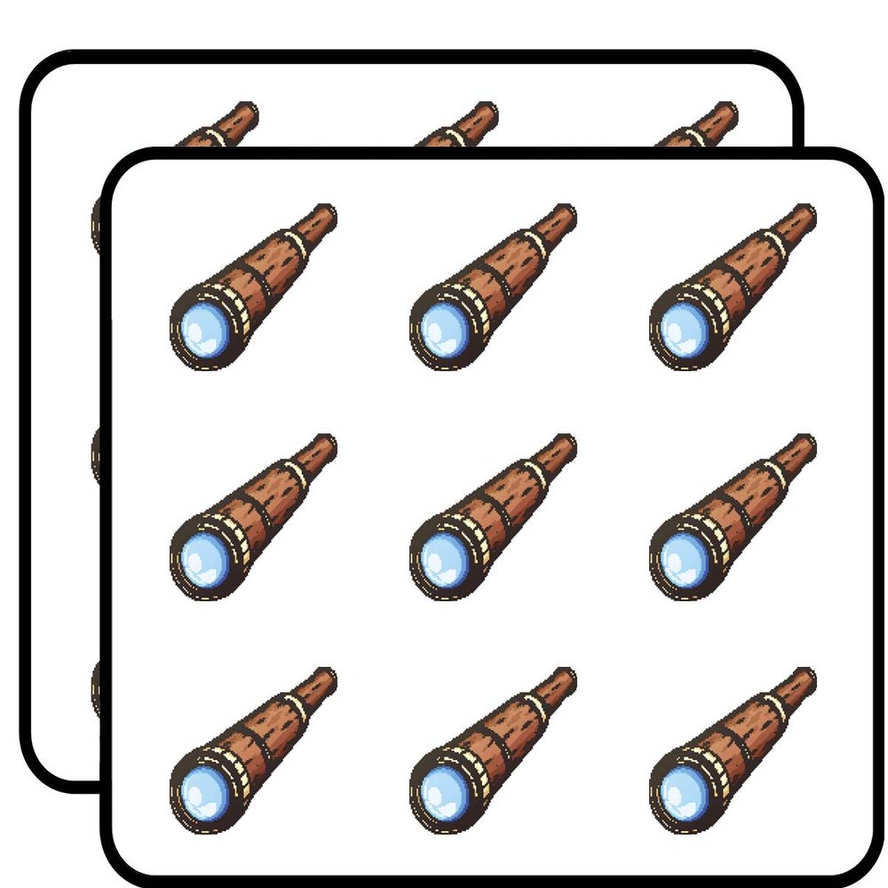 18 Pcs Cool Vintage Pixelated Retro Videogame Pirate Telescope Cartoon 2" Stickers Decals Laptop Notebook Phone Waterproof Vinyl Trendy