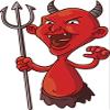 18 Pcs Angry Red Evil Creepy Floating Halloween Devil Cartoon 2" Stickers Decals Laptop Notebook Phone Waterproof Vinyl Trendy view 2