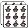 18 Pcs Creepy Purple Halloween Witch Cartoon 2" Stickers Decals Laptop Notebook Phone Waterproof Vinyl Trendy view 1