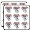 18 Pcs Red Purple Mandala Elephant Cartoon Pen Art 2" Stickers Decals Laptop Notebook Phone Waterproof Vinyl Trendy view 1
