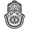 18 Pcs Hamsa Hand of Fatima with Henna Pattern 2" Stickers Decals Laptop Notebook Phone Waterproof Vinyl Trendy view 2