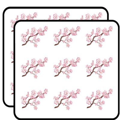 18 Pcs Pretty Pink Cherry Blossom Branch 2" Stickers Decals Laptop Notebook Phone Waterproof Vinyl Trendy