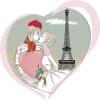 18 Pcs Pretty Watercolor Pen Art Paris Valentine Heart Icon 2" Stickers Decals Laptop Notebook Phone Waterproof Vinyl Trendy view 2