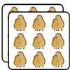 18 Pcs Cute Simple Parent Mom and Baby Hedgehog Cartoon - Brown 2" Stickers Decals Laptop Notebook Phone Waterproof Vinyl Trendy view 1