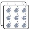 18 Pcs Pretty Marble Blue Yellow Peacock 2" Stickers Decals Laptop Notebook Phone Waterproof Vinyl Trendy view 1