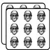 18 Pcs Cool Black and White Gorilla Monkey Soldier Cartoon 2" Stickers Decals Laptop Notebook Phone Waterproof Vinyl Trendy view 1