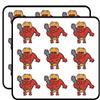 18 Pcs Ancient Cave Man Red Devil with Club Cartoon 2" Stickers Decals Laptop Notebook Phone Waterproof Vinyl Trendy view 1