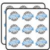 18 Pcs Cool Vintage Stamp Sign Cartoon Icon - Welcome to Kansas City 2" Stickers Decals Laptop Notebook Phone Waterproof Vinyl Trendy view 1