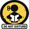 18 Pcs DO NOT Disturb Logo Studying Reading Yellow Black White 2" Stickers Decals Laptop Notebook Phone Waterproof Vinyl Trendy view 2