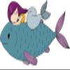 18 Pcs Cute Anime Kawaii Mermaid on Fish Friend Cartoon 2" Stickers Decals Laptop Notebook Phone Waterproof Vinyl Trendy view 2
