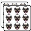 18 Pcs Adorable Cool DJ Music Stud Pug Cartoon 2" Stickers Decals Laptop Notebook Phone Waterproof Vinyl Trendy view 1