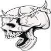 18 Pcs Cool Creepy Gothic Skull with Thorn Crown Cartoon 2" Stickers Decals Laptop Notebook Phone Waterproof Vinyl Trendy view 2