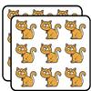18 Pcs Happy Smiling Classic Orange Kitty Cat Cartoon 2" Stickers Decals Laptop Notebook Phone Waterproof Vinyl Trendy view 1