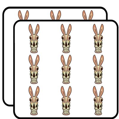 18 Pcs Pretty Sugar Skull Dia de Los Muertos Donkey Skull Cartoon Icon 2" Stickers Decals Laptop Notebook Phone Waterproof Vinyl Trendy