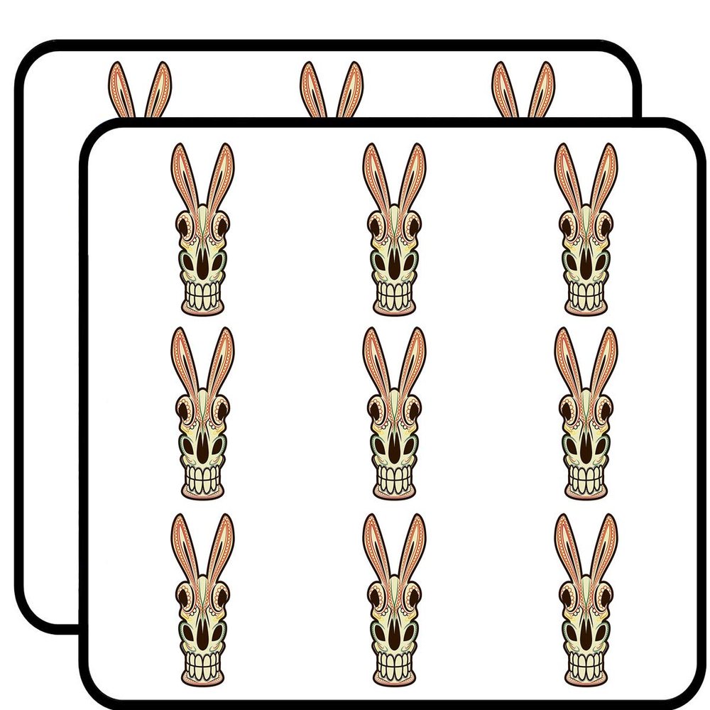 18 Pcs Pretty Sugar Skull Dia de Los Muertos Donkey Skull Cartoon Icon 2" Stickers Decals Laptop Notebook Phone Waterproof Vinyl Trendy
