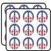 18 Pcs American Flag Peace Sing Symbol Stars Stripes RED White Blue 2" Stickers Decals Laptop Notebook Phone Waterproof Vinyl Trendy view 1