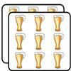 18 Pcs Tall Foamy Ice Cold Glass of Beer Cartoon 2" Stickers Decals Laptop Notebook Phone Waterproof Vinyl Trendy view 1
