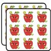18 Pcs Happy Friendly Kindergarten Preschool Apple and Worm 2" Stickers Decals Laptop Notebook Phone Waterproof Vinyl Trendy view 1