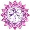 18 Pcs Pretty Pink Mandala Flower with Boho Sun Moon Cartoon 2" Stickers Decals Laptop Notebook Phone Waterproof Vinyl Trendy view 2