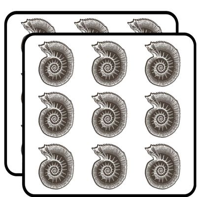18 Pcs Pretty Pen Sketch Brown Conch Sea Shell Cartoon 2" Stickers Decals Laptop Notebook Phone Waterproof Vinyl Trendy