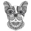 18 Pcs Mandala Tribal Pattern Frenchie French Bulldog 2" Stickers Decals Laptop Notebook Phone Waterproof Vinyl Trendy view 2